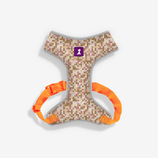 Pechera Pixeles Sahara para perro — Diseño de autor hecho en Colombia Monarcas Pets