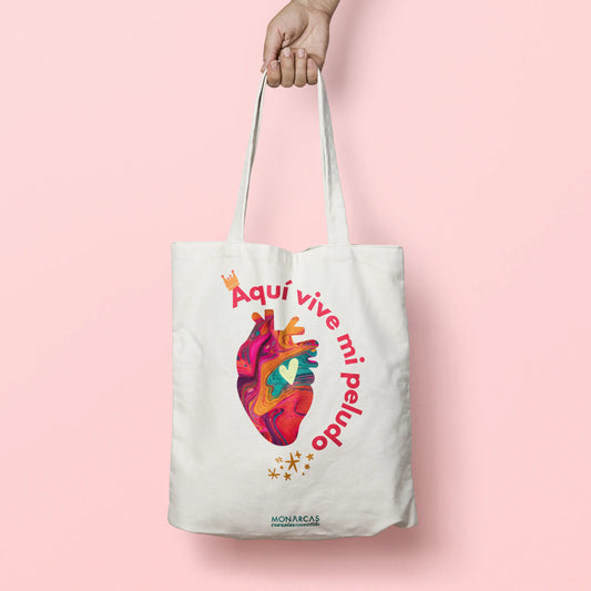 Tote Bag Monarcas Pets | Aquí vive mi peludo | Latidos Monarcas Pets Co.