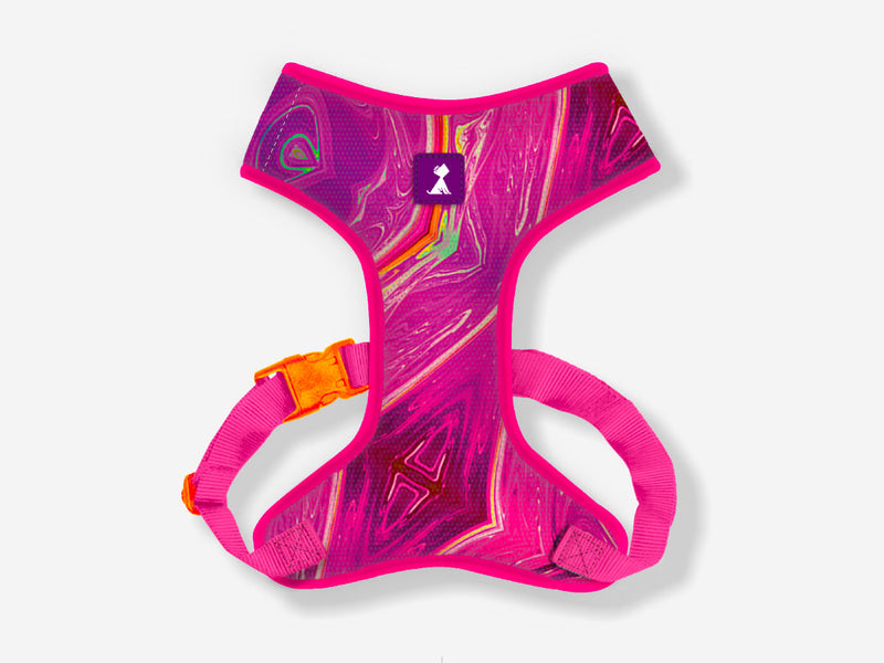 Combo Pechera + Traílla para Perro | Latidos Rosa — Monarcas Pets